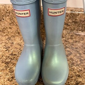 Little Girl’s Light Blue Nebula Hunter Boot